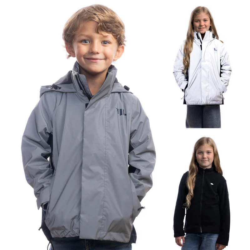 3in1 Smart Jacket - Reflektierende Jacke mit Fleece Zipp-In für Kinder & Jugendliche