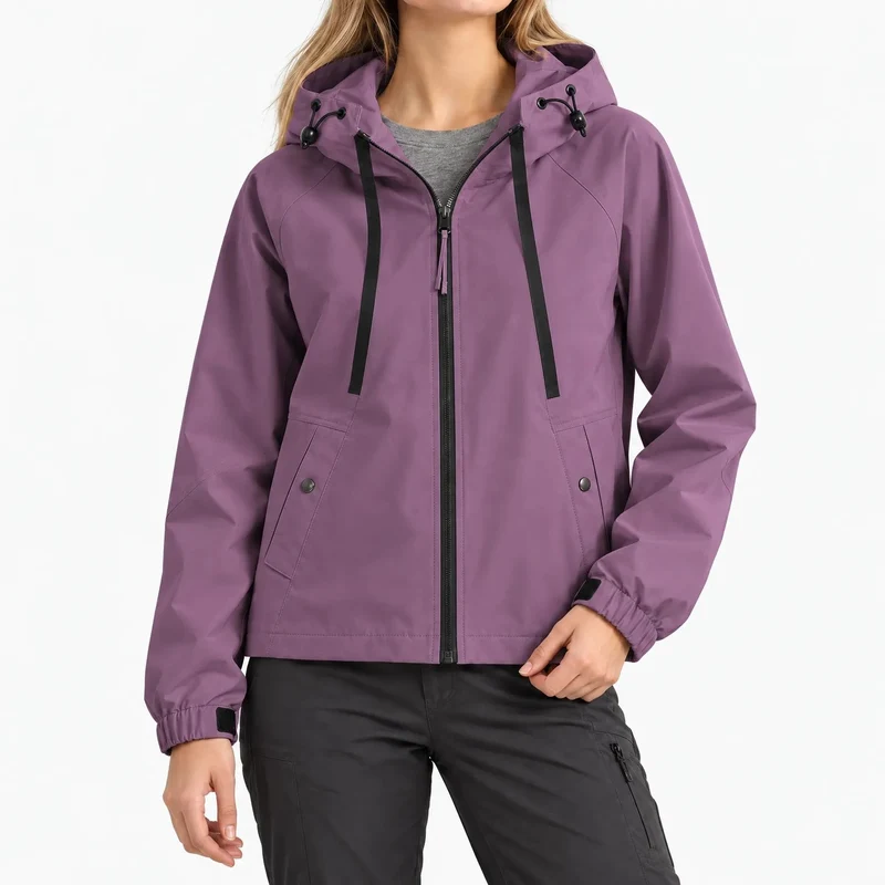 3-in-1 Jacke Damen - Wasserabweisend mit Fleece-Futter - Abnehmbare Kapuze