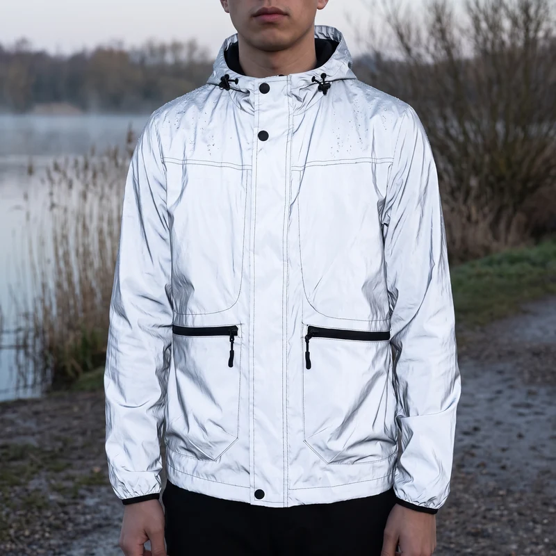 Reflektierende Jacke Herren - Vollflächig Reflektierend - Wasserabweisend